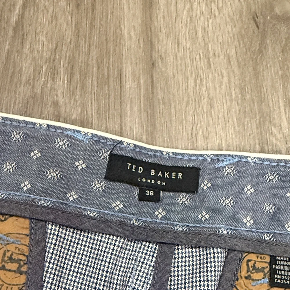 Ted Baker Men's Light Blue Patterned Shorts